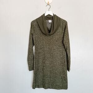 CAbi 4016 Olive Green Cowl Neck Solace Dress Extra Small